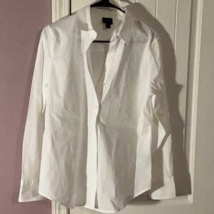 Worthington Women White button down Shirt SZ M NEW